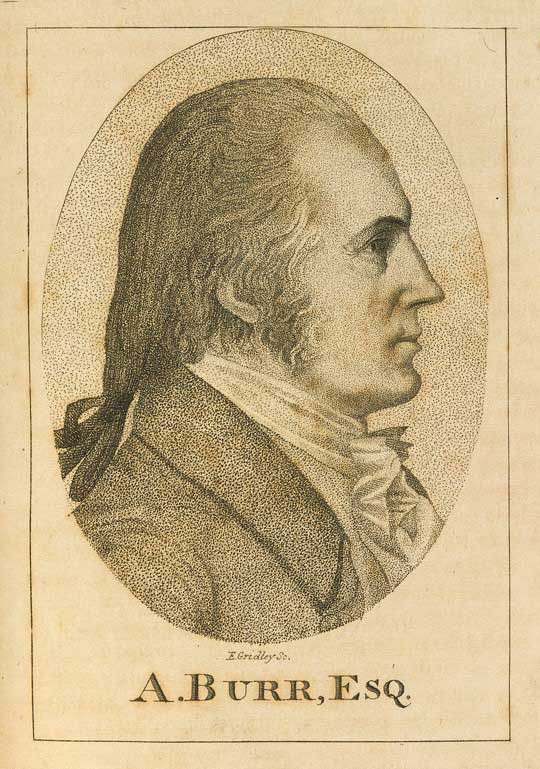 Print of a man wearing a suit in profile 