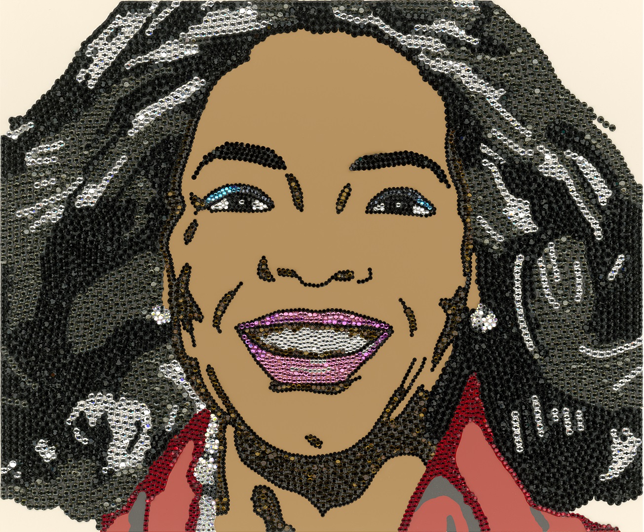 "Oprah Winfrey" by Mickalene Thomas