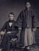 Photo of Seated Man with Chinese Servant