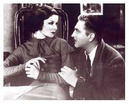 Photograph of Katharine Hepburn and John Barrymore in "A Bill of Divorcement," RKO, 1933 