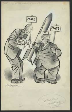 Political cartoon by Herb Block