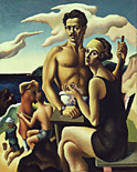 Thomas Hart Benton with his wife Rita