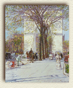 Washington Arch, Spring