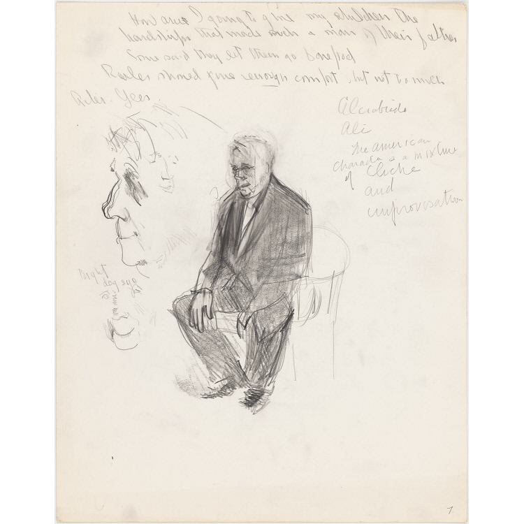 4 Sketches of Robert Lee Frost