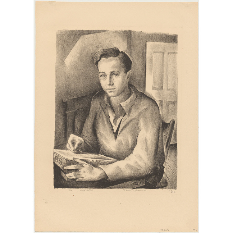 Benton Spruance Self-Portrait