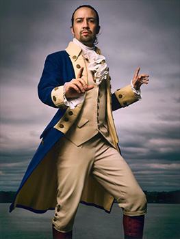 man in an 18th century military costume