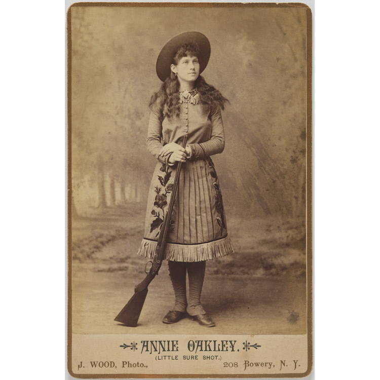 Faster than a Speeding Bullet: Thomas Alva Edison Shoots Annie Oakley |  National Portrait Gallery