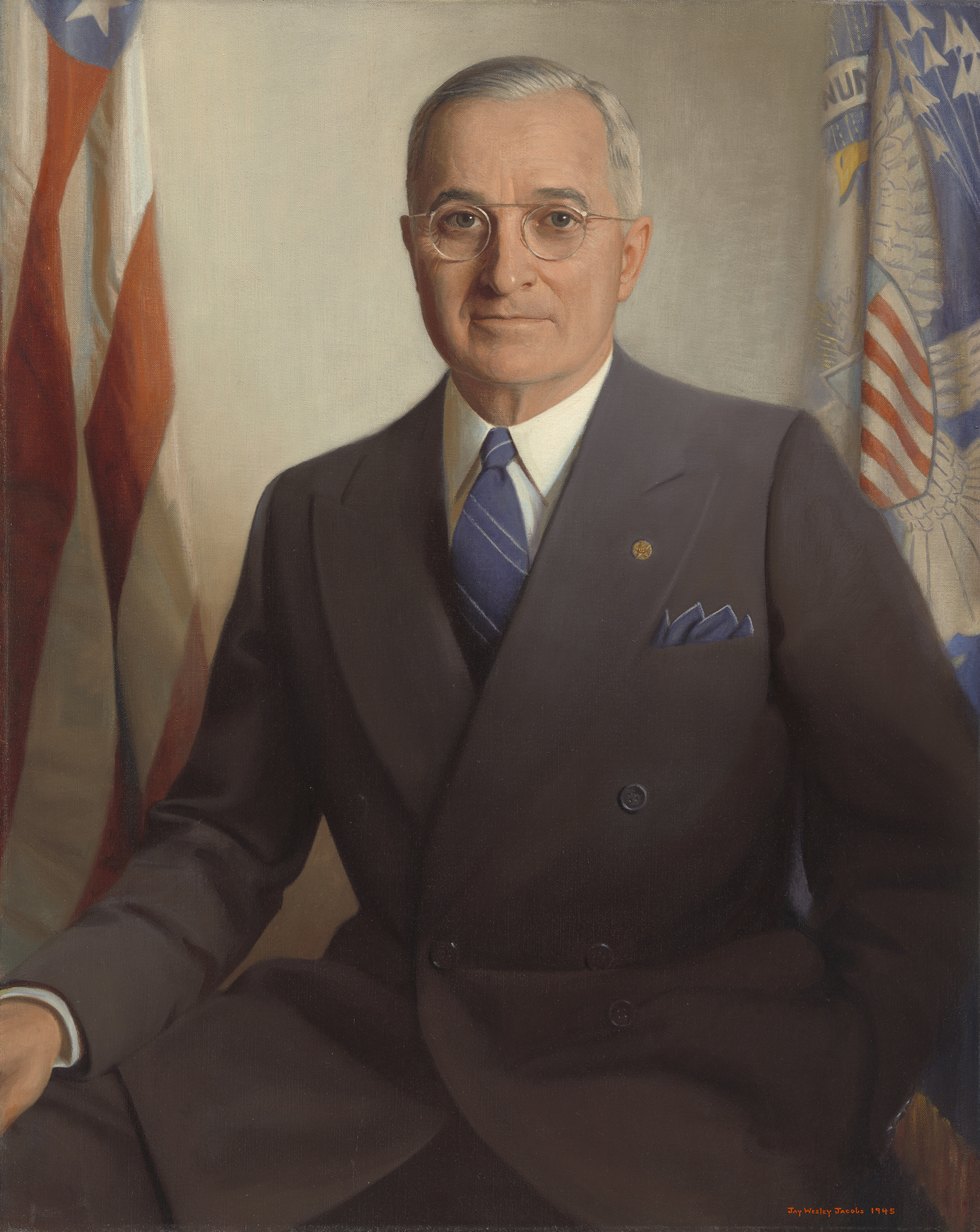 3/4 length portrait of a man in the Oval Office