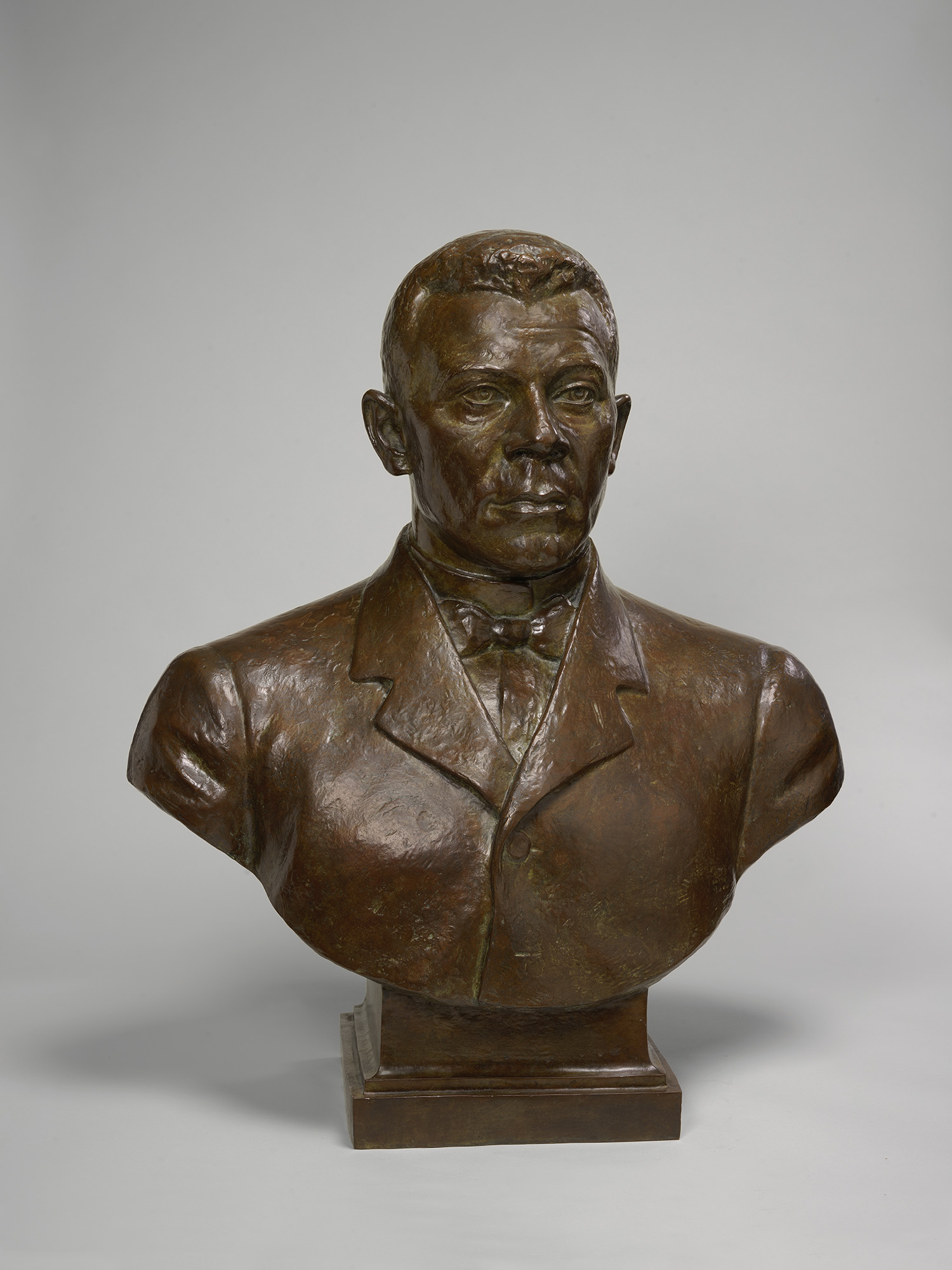 bust-length sculpture of a Black man