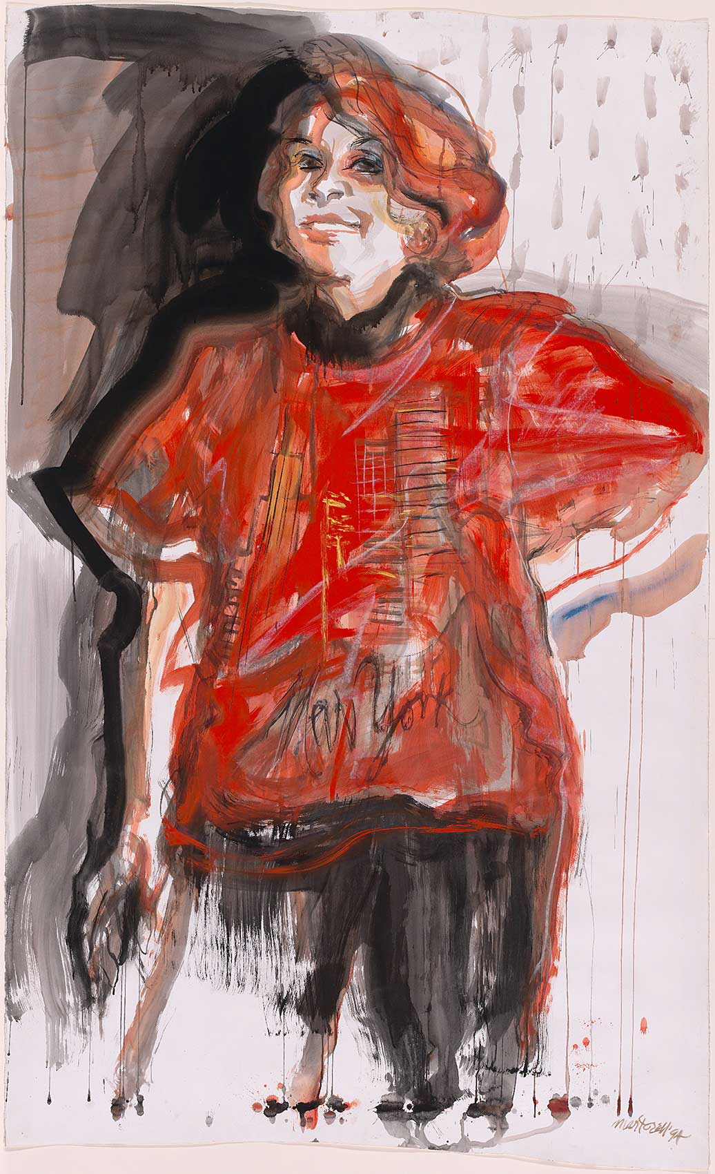 Painted portrait of Nicholasa Mohr