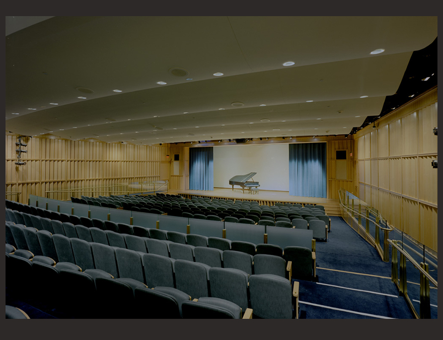 View of an empty auditorium