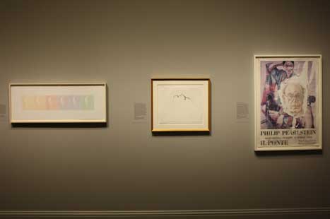 Bruce Nauman portrait in the museum