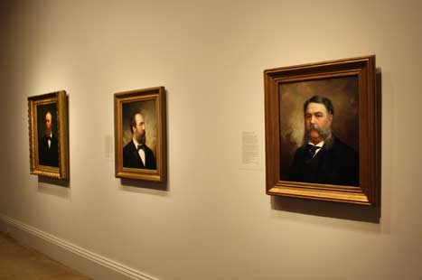 Chester Arthur portrait in the museum galleries