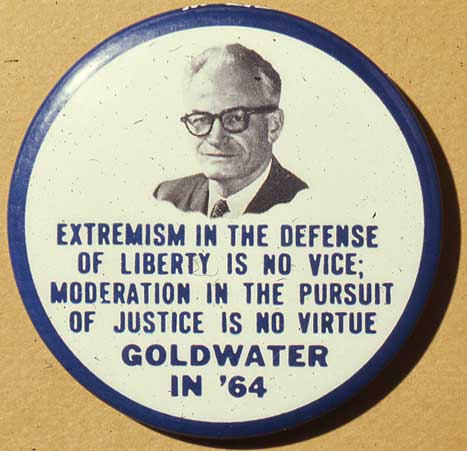 Barry Goldwater campaign pin