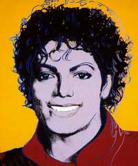 Blog_michael_jackson_warhol Silkscreen portrait of Michael Jackson by Andy Warhol