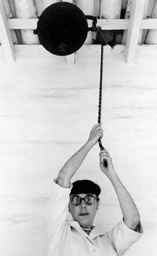 Black and white photograph portrait of Edith Head