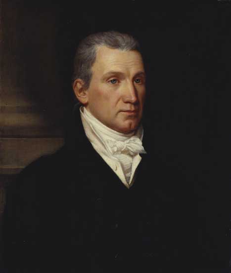 Painted portrait of James Monroe