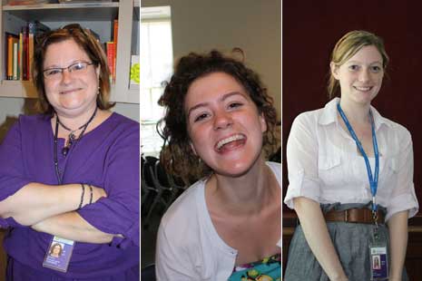 Blog_teen_ambassadors2010_teachers Headshots of Gerri Provost-Lyons, Molly Katchpole, and Erica Joyce