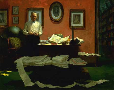 Blog_lippmann Painted portrait of Walter Lippmann