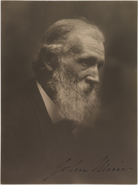 Black and white photo of John Muir