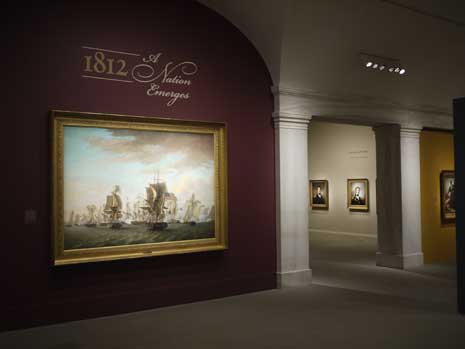 View of "1812: A Nation Emerges" exhibition