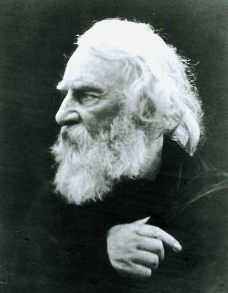 Blog_popquiz_lonfellow Black and white photo of Henry Wadsworth Longfellow, with white beard
