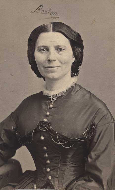 Formal photograph portrait of Clara Barton