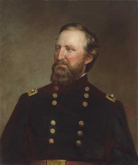 Painted portrait of William Starke Rosecrans, in uniform