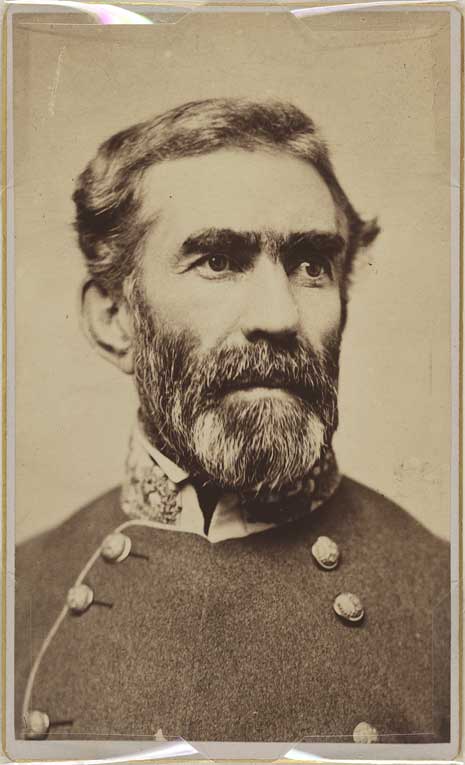 Photograph portrait of Braxton Bragg in uniform