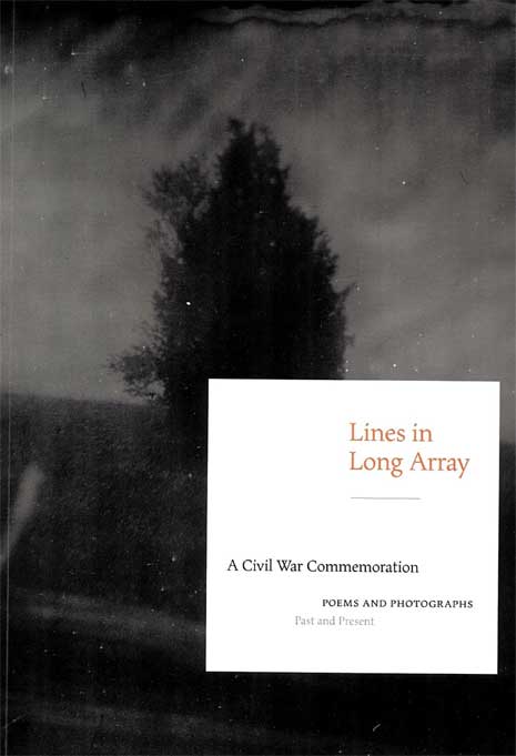 Cover of the book "Lines in Long Array," with a tree in the background behind the title