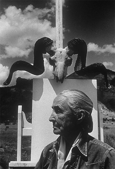 Georgia Black and white photograph of Georgia O' Keffe