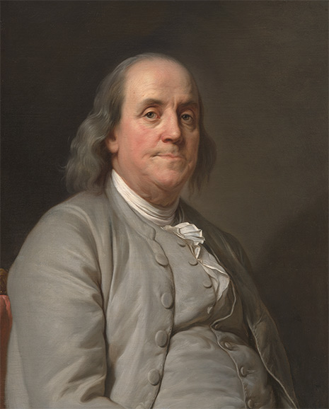 Franklin Painted portrait of Benjamin Franklin