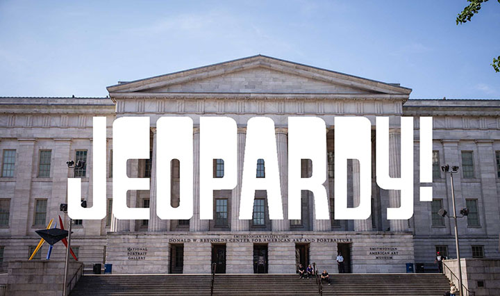 NPG building with Jeopardy over the photo