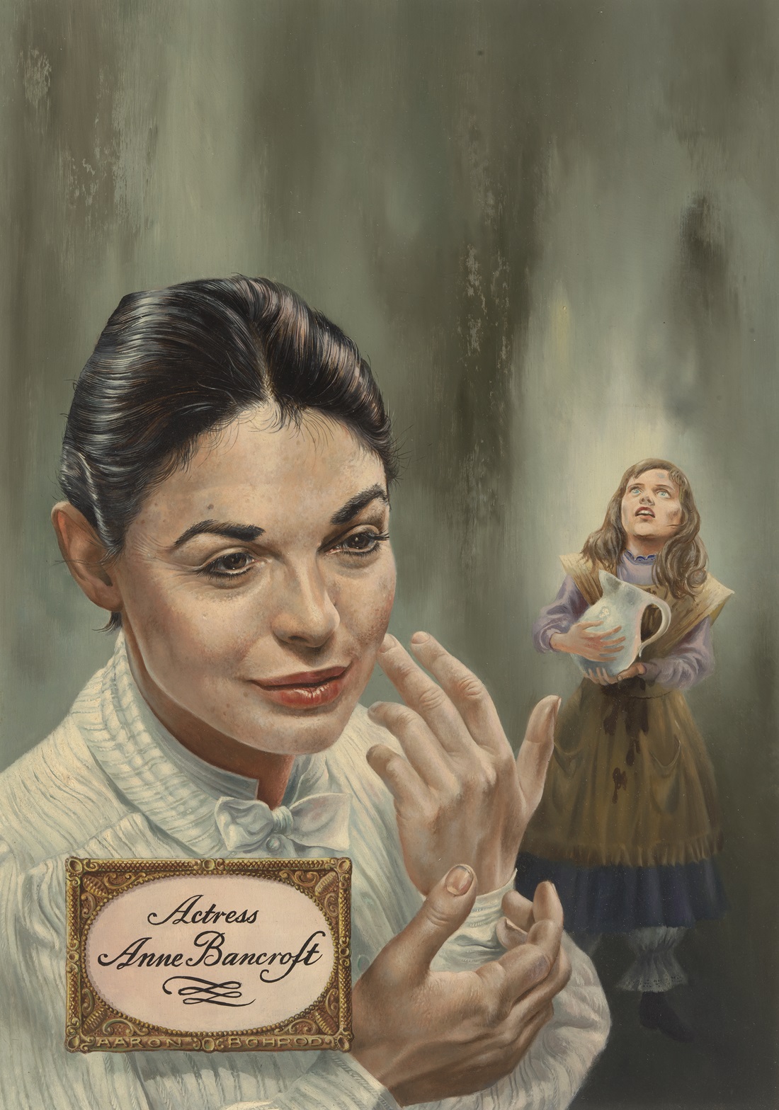 "Anne Bancroft" by Aaron Bohrod