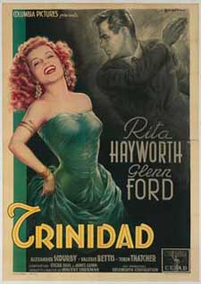 Poster of Rita Hayworth in the film "Trinidad"