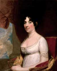 Blog_1812_dolley_madison Painted portrait of Dolley Madison