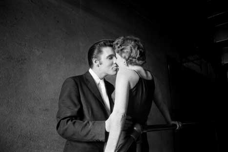 Elvis kissing a girl