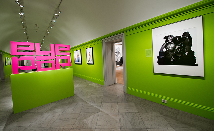 Entrance of Eye Pop exhibition