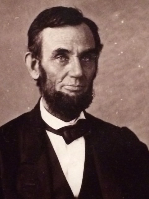 Lincoln photo as regular print (positive)