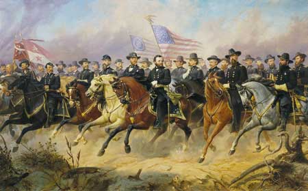 "Grant and His Generals" painting