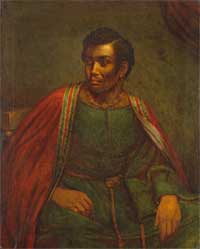 Painted portrait of Ira Aldrige