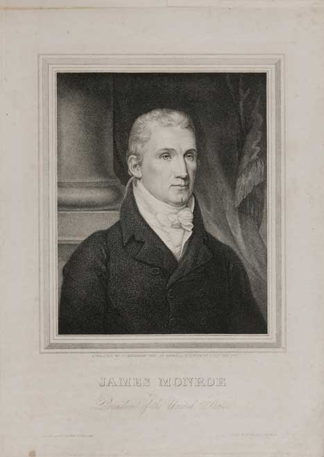 Engraving of James Monroe