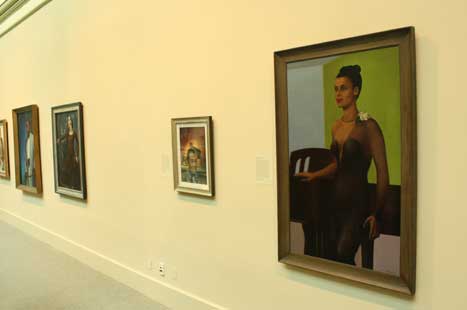 Portrait of Lena Horne in the museum galleries