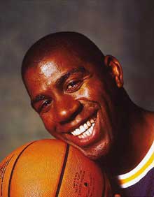 Photo portrait of Magic Johnson