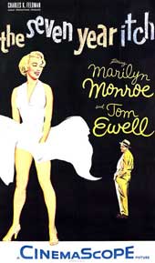 Blog_pop_quiz_marilyn_monroe Poster of Seven Year Itch movie starring Marilyn Monroe