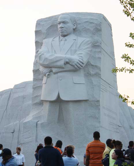 Martin Luther King memorial, monumental sculpture, cut from stone
