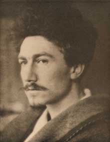 Photograph portrait of Ezra Pound