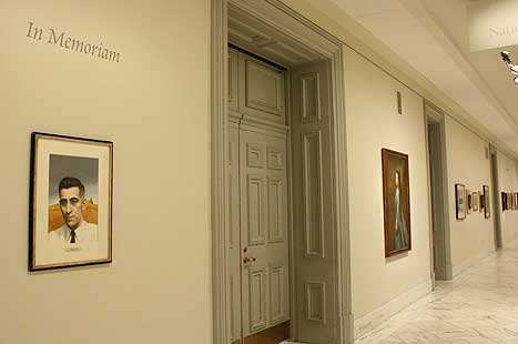 Salinger portrait in the Portrait Gallery