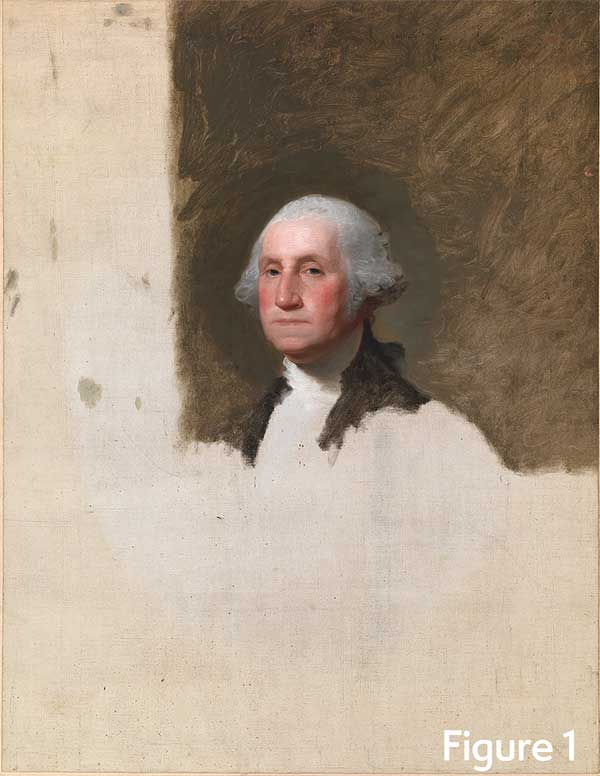 Painted portrait of George Washington