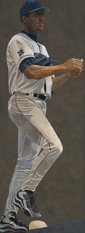 Full-length portrait of a baseball player
